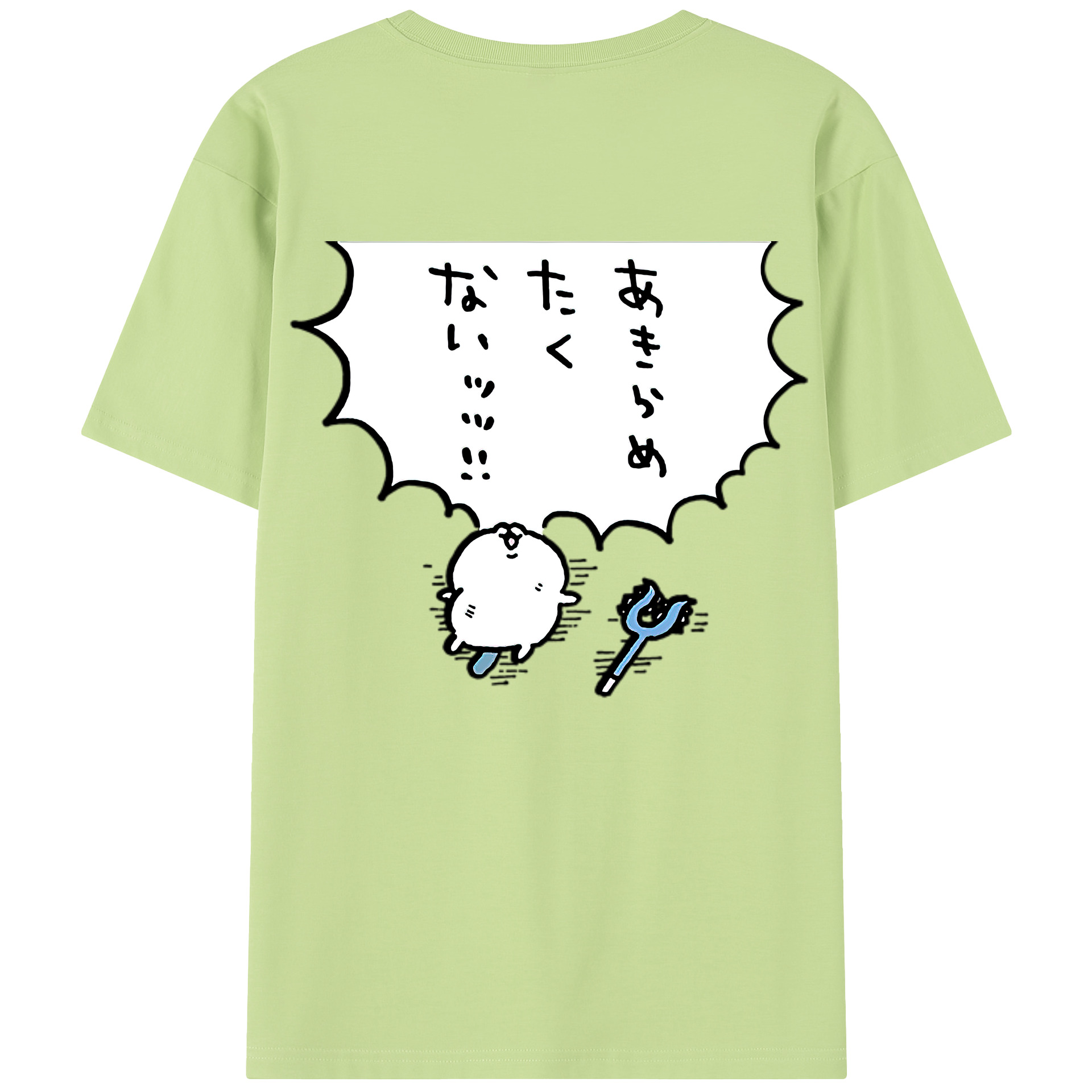 （画像用） ちいかわ ちいかわ Chii-kawa chiikawa 綿100％半袖Tシャツ（背面プリント）